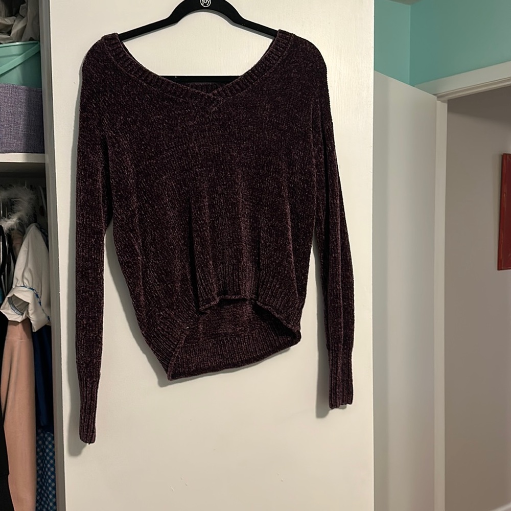 Dark purple sweater really soft and comfy